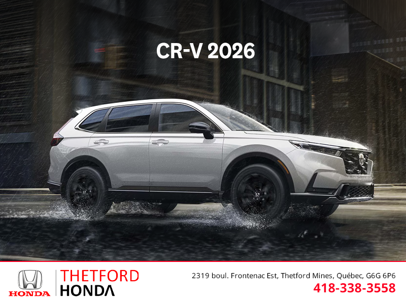 Obtenez la Honda CR-V 2026!