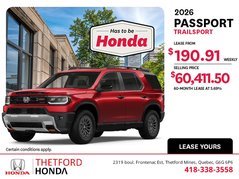 2026 Honda Passport