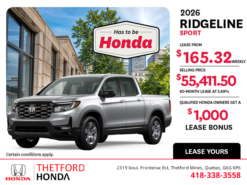 2026 Honda Ridgeline