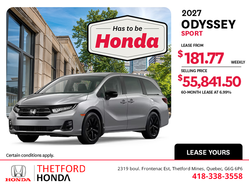 2027 Honda Odyssey