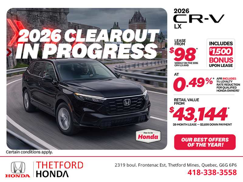 Get the 2026 Honda CR-V!