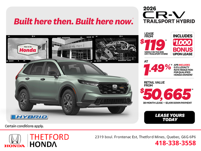 Get the 2026 Honda CR-V Hybrid!