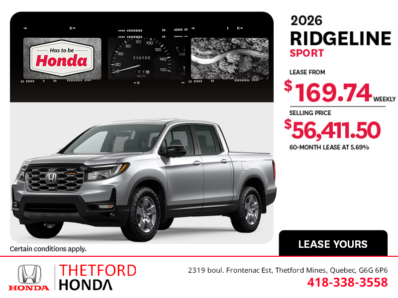 2026 Honda Ridgeline