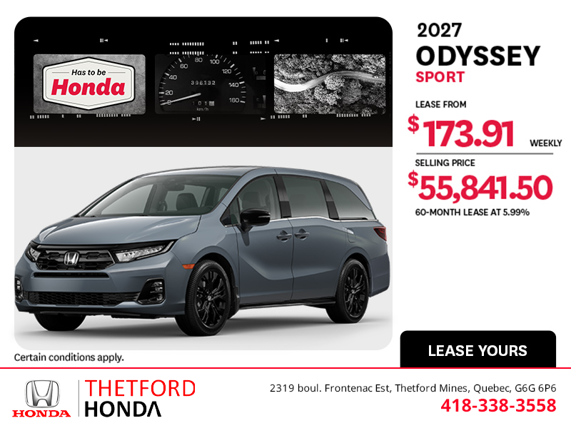 2027 Honda Odyssey