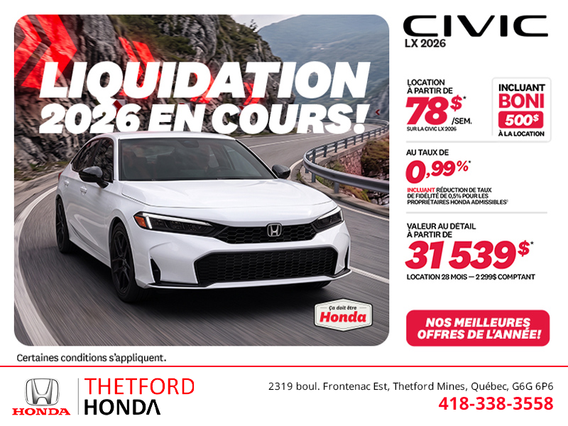 Honda Civic Sedan 2026