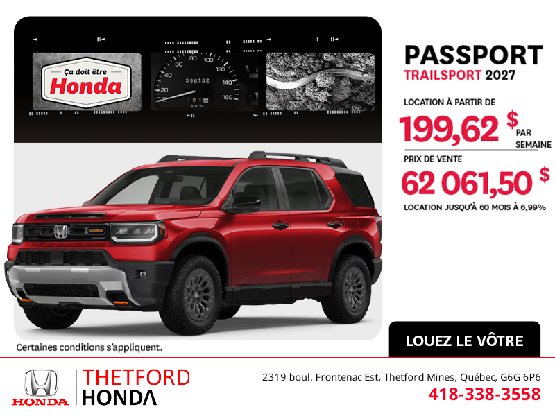 Honda Passport 2027