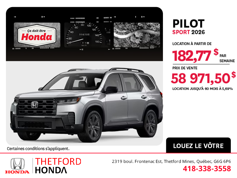 Honda Pilot 2026