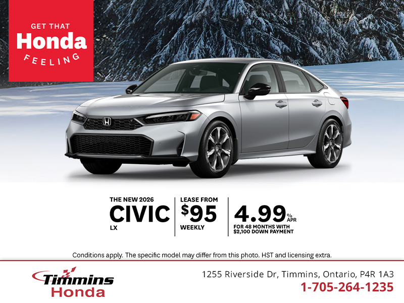 Get the 2026 Honda Civic!