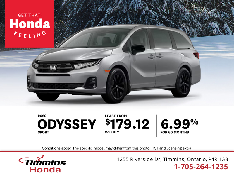 Get the 2026 Honda Odyssey!