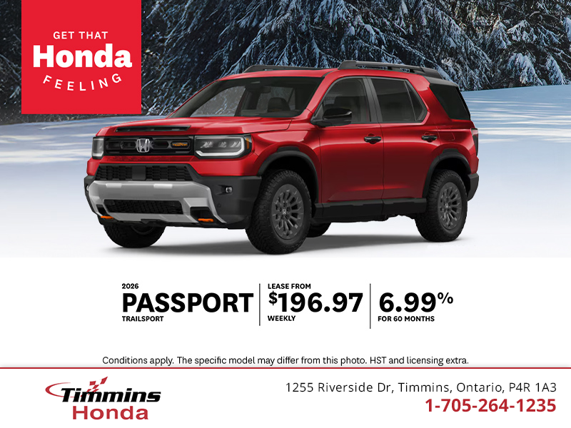 Get the 2026 Honda Passport!