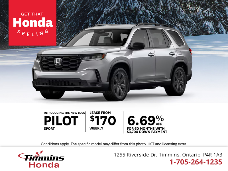 Get the 2026 Honda Pilot