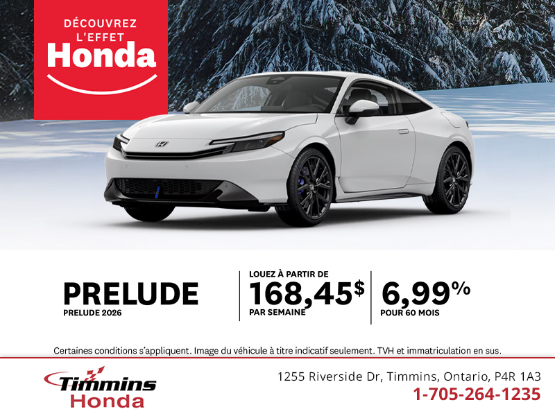 Procurez-vous le Honda Prelude 2026 !