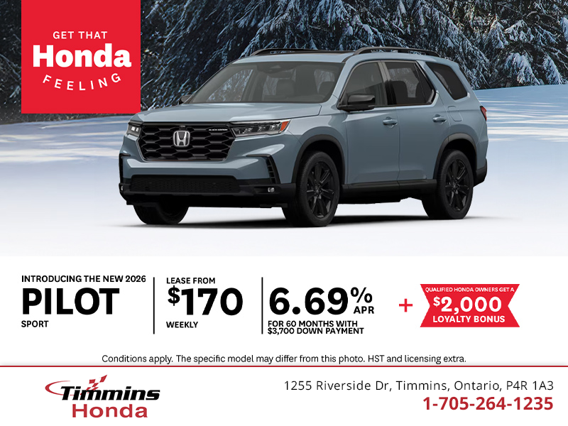 Get the 2026 Honda Pilot
