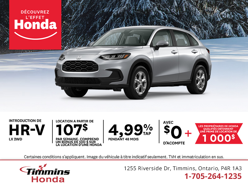 Procurez-vous le Honda HR-V 2026