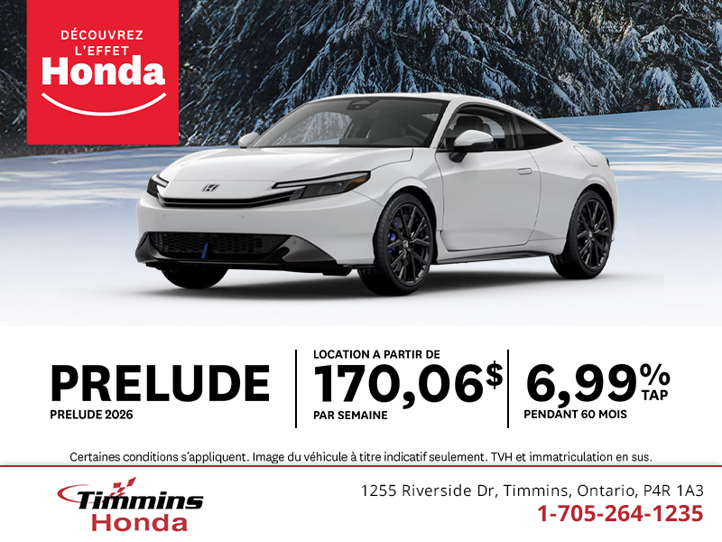 Procurez-vous le Honda Prelude 2026 !