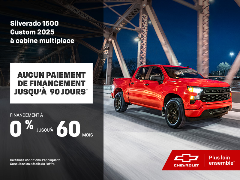 Procurez-vous le Chevrolet Silverado 1500 2025