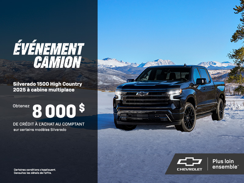 Le Chevrolet Silverado 1500 High Country 2025