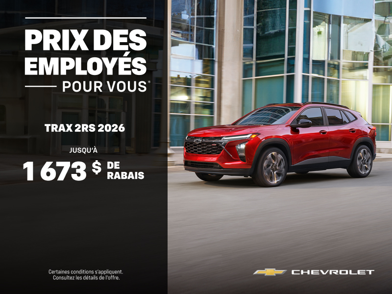 Le Chevrolet Trax 2026