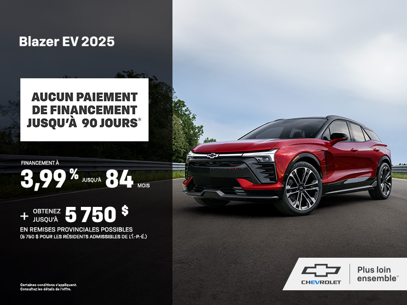 Procurez-vous le Chevrolet Blazer EV 2025