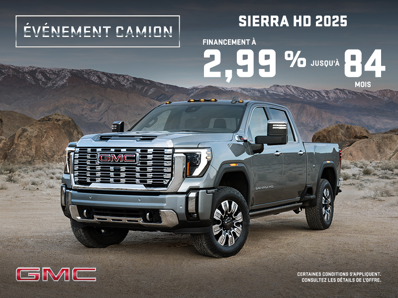 Le GMC Sierra Heavy Duty 2025