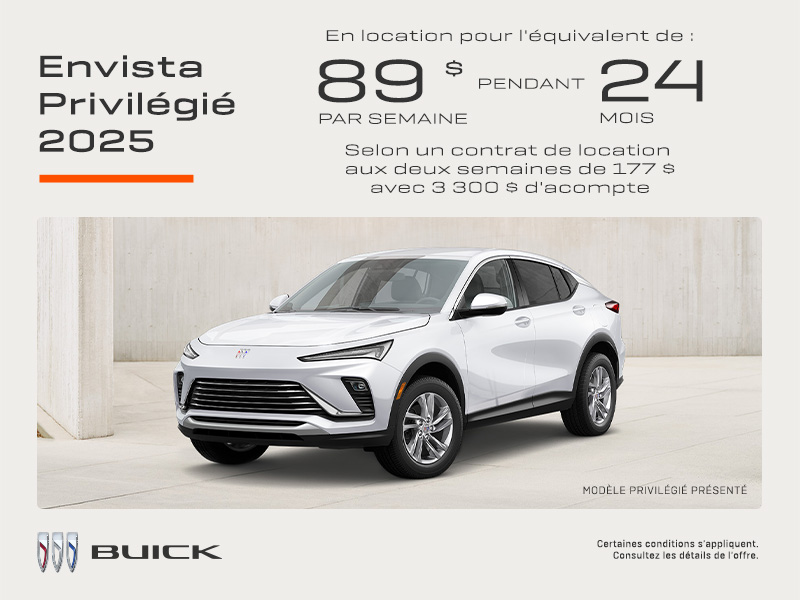 Procurez-vous le Buick Envista 2025
