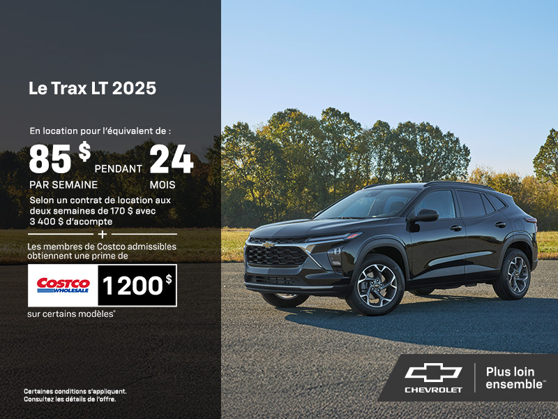 Procurez-vous le Chevrolet Trax 2025