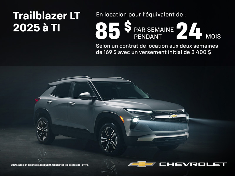 Procurez-vous le Chevrolet Trailblazer 2025