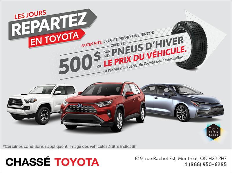 Les jours repartez en Toyota! Les jours repartez en Toyota!