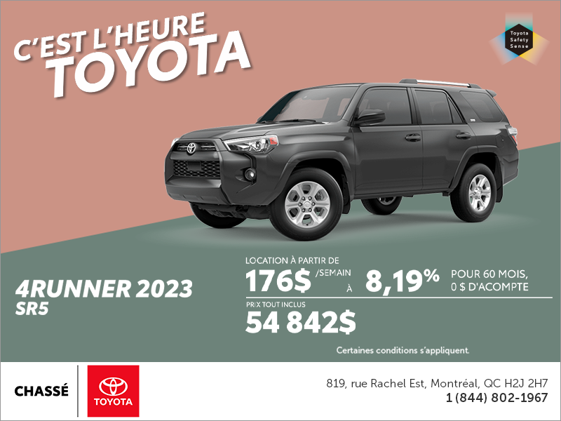 Toyota 4Runner 2023 à Montréal Chassé Toyota