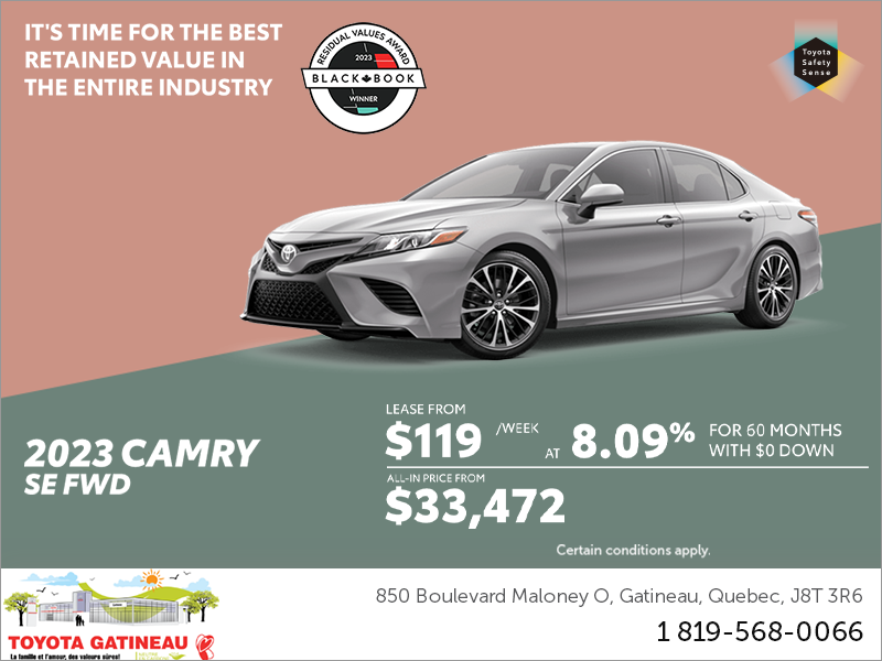 Toyota Gatineau | 2023 Toyota Camry