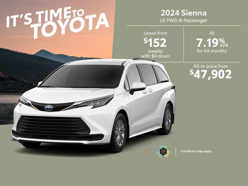 Île-Perrot Toyota in Pincourt & L'Île-Perrot | 2024 Toyota Sienna Hybrid