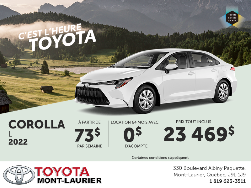 Toyota Corolla L 2022