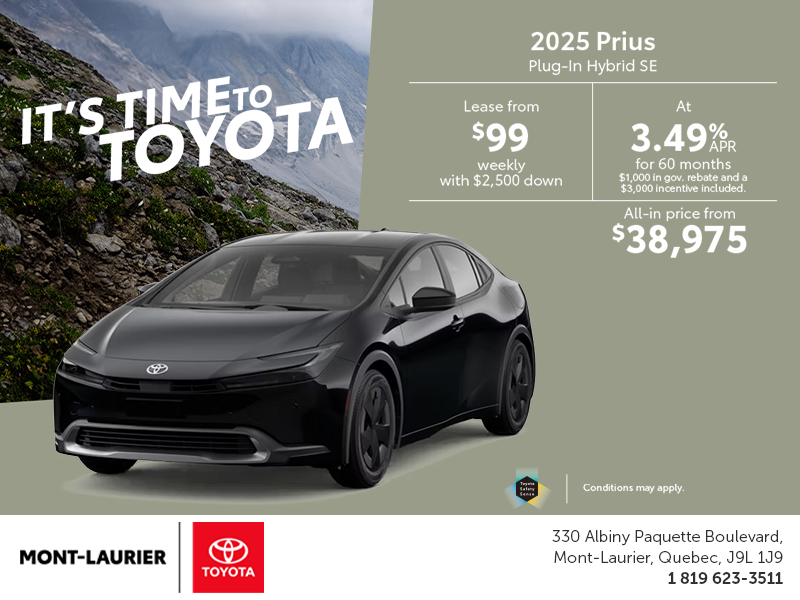 2025 Toyota Prius Plug-In Hybrid