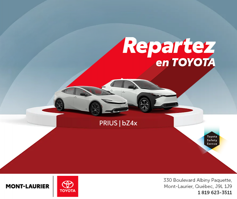 Repartez en Toyota!