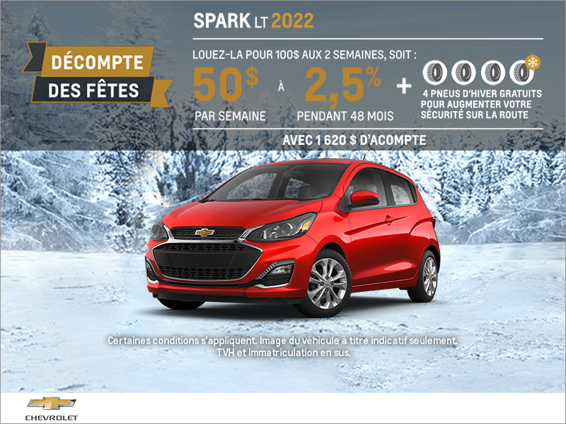 Obtenez la Chevrolet Spark 2022