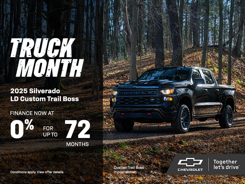 The 2025 Chevrolet Silverado LD Custom Trail Boss
