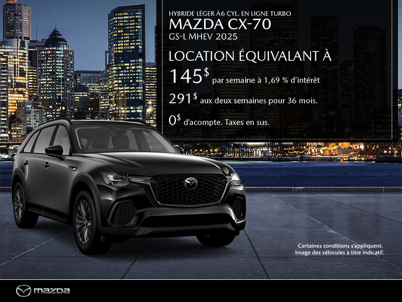 Procurez-vous le Mazda Cx-70 MHEV 2025