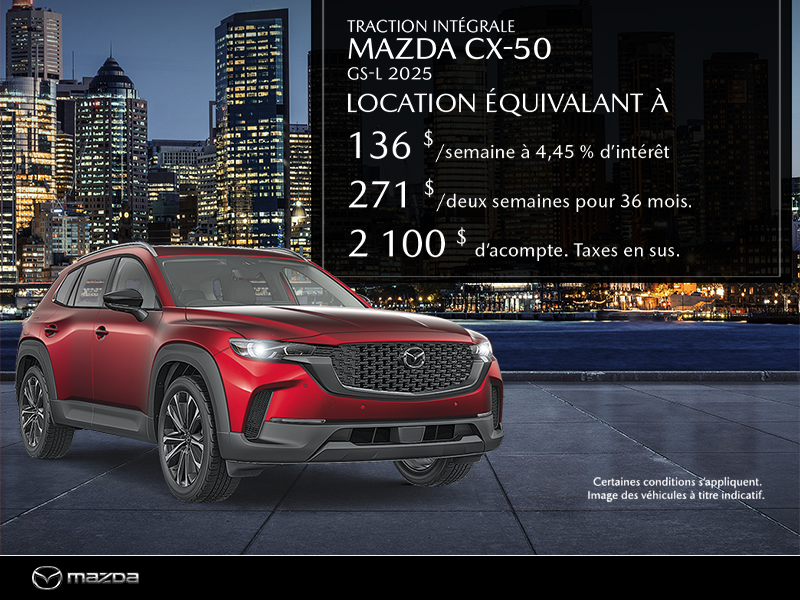 Procurez-vous le Mazda Cx-50 2025