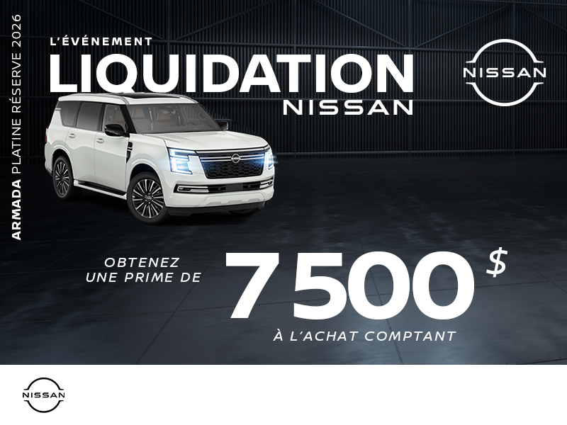 Obtenez le Nissan Armada 2026!