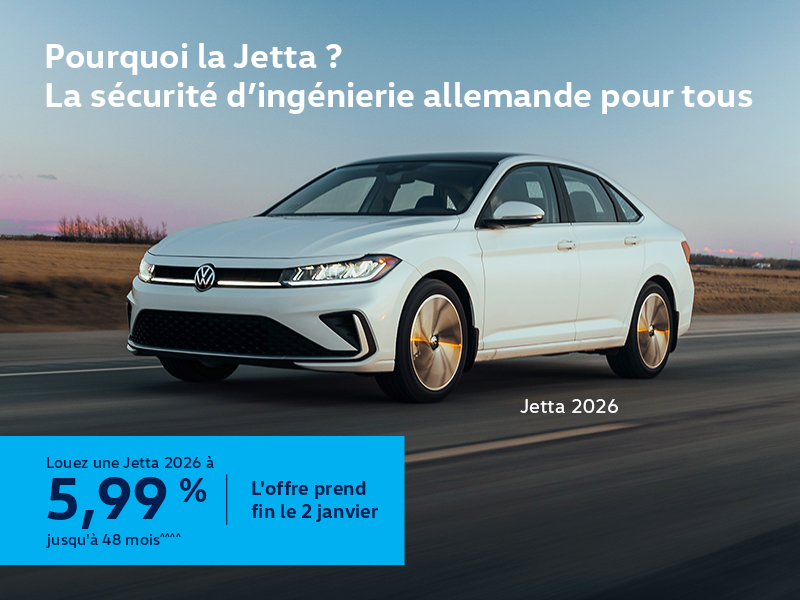 Procurez-vous la Volkswagen Jetta 2026