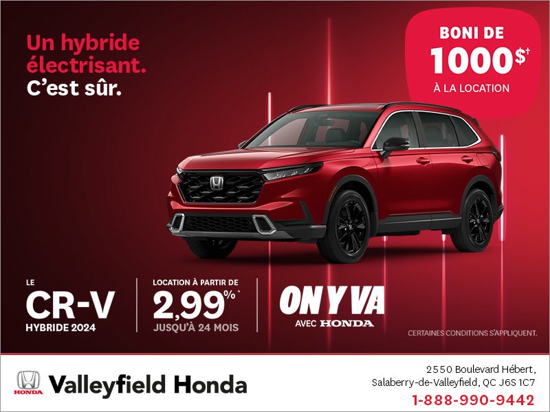 Obtenez le Honda CR-V 2024 !