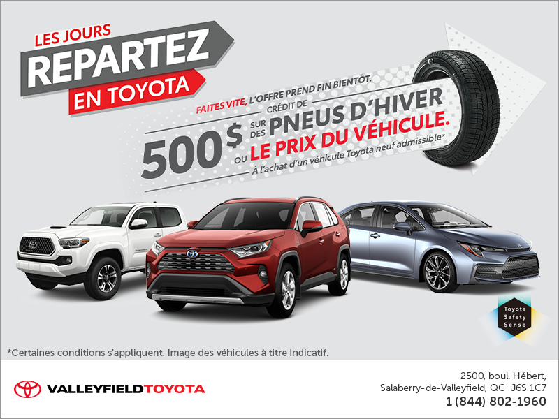 Les jours repartez en Toyota! Les jours repartez en Toyota!