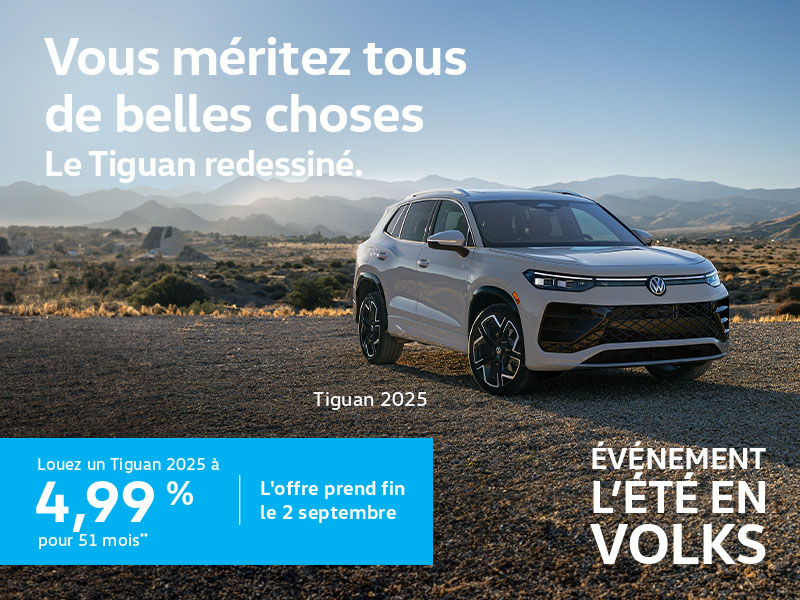 Procurez-vous le Volkswagen Tiguan 2025