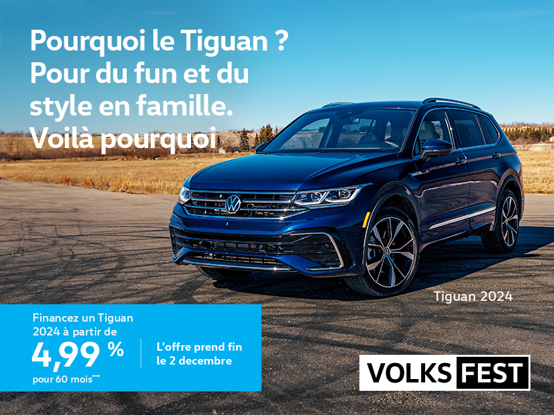 Procurez-vous le Volkswagen Tiguan 2024