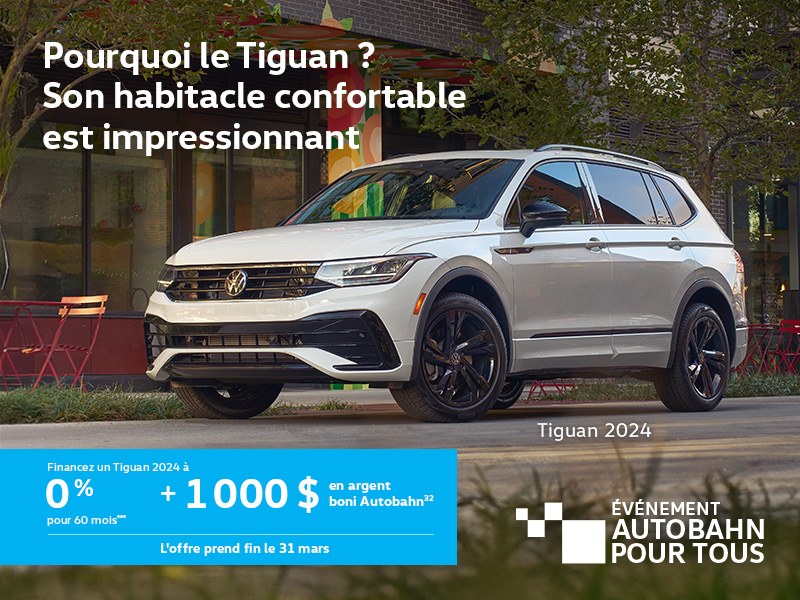 Procurez-vous le Volkswagen Tiguan 2024