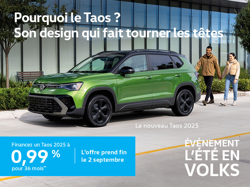 Procurez-vous la Volkswagen Taos 2025