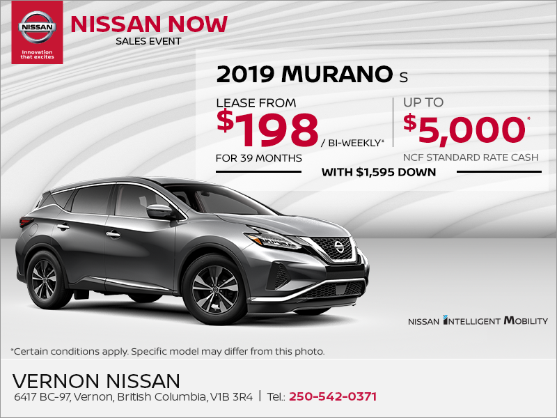 Get the 2019 Murano Today!