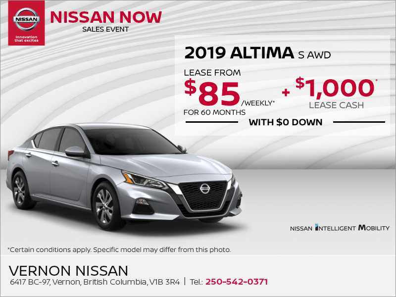Get the 2019 Nissan Altima Today!