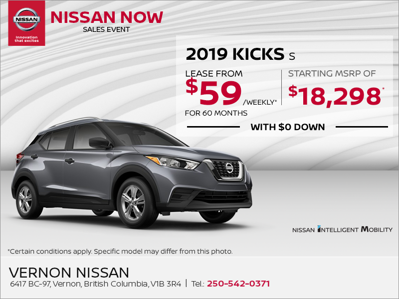 Get the 2019 Nissan Kicks Today!