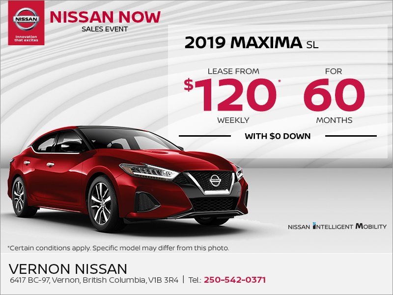 Get the 2019 Nissan Maxima Today!